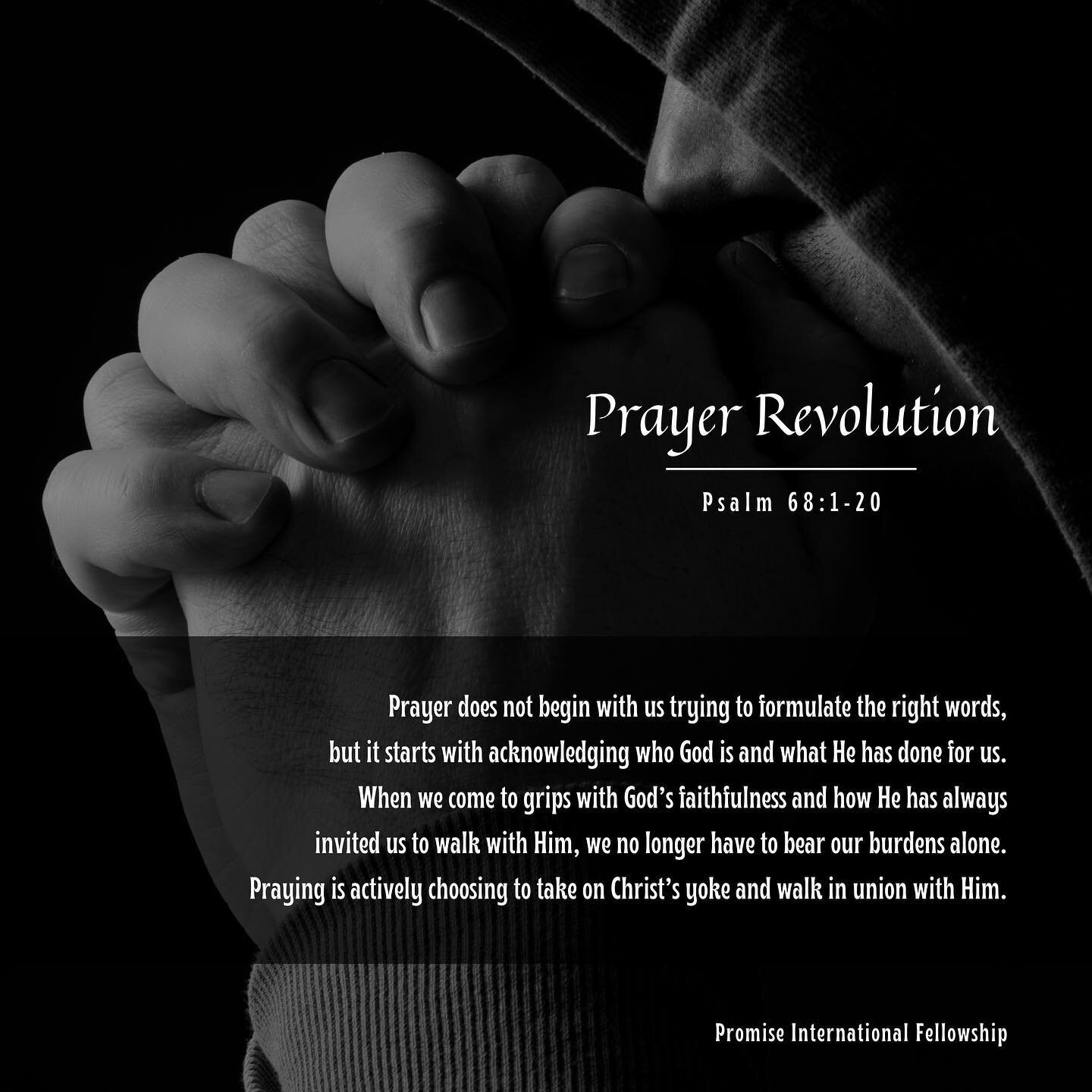 Prayer Revolution &ldquo;Who do you think you&rsquo;re talking to&rdquo;
Psalm 68:1-20