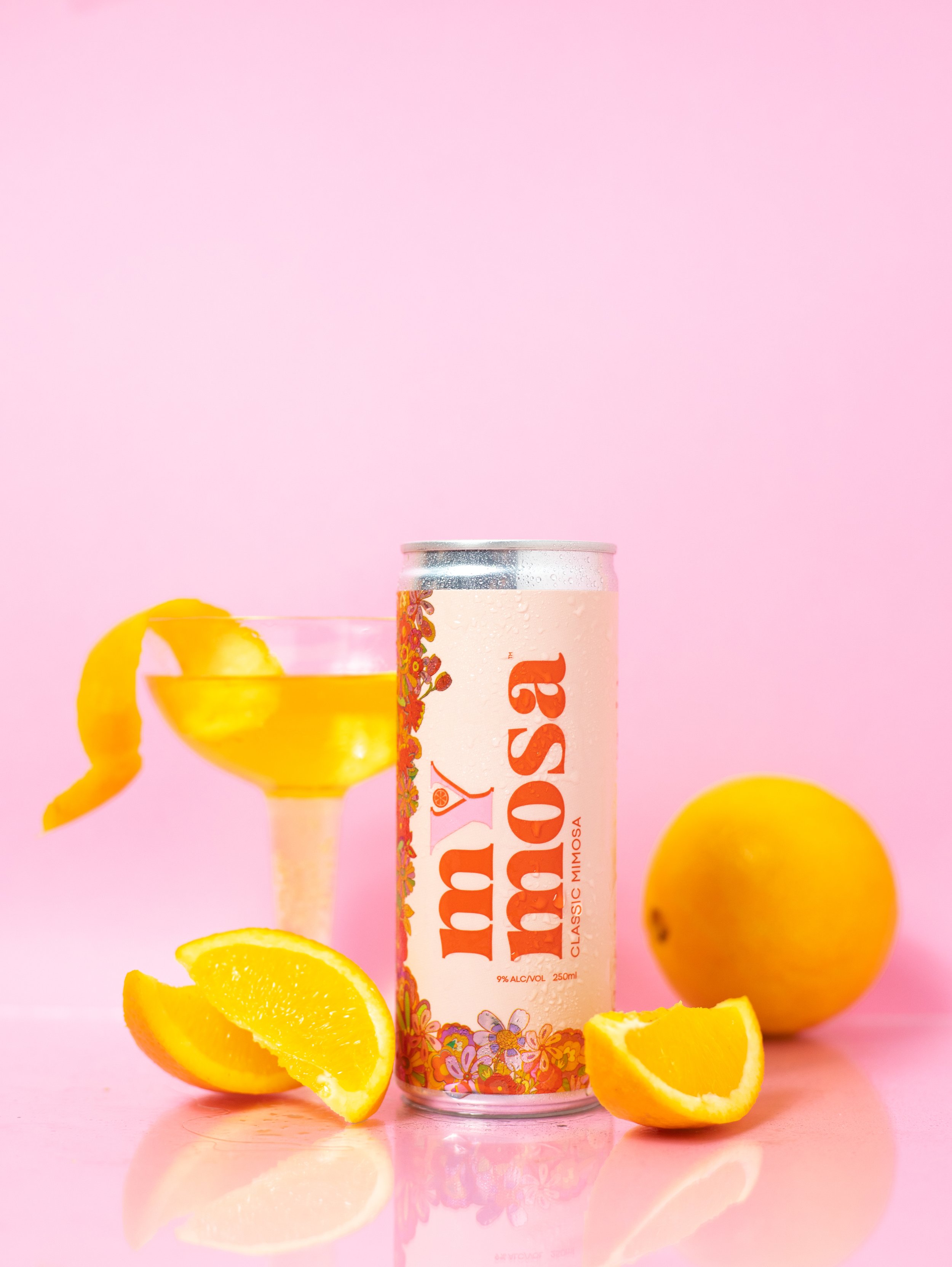 Mymosa cocktail in a can