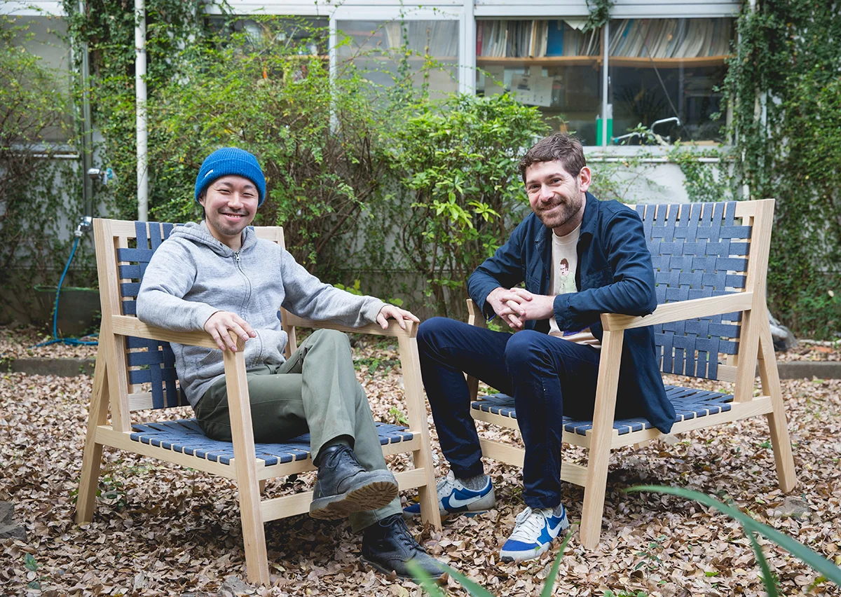Chilling with Ryota-sensei behind Notcho's Workshop