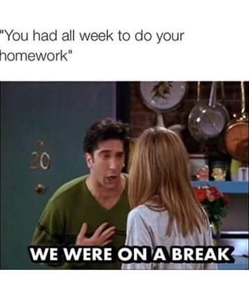 Monday's Meme: About professors & students after break