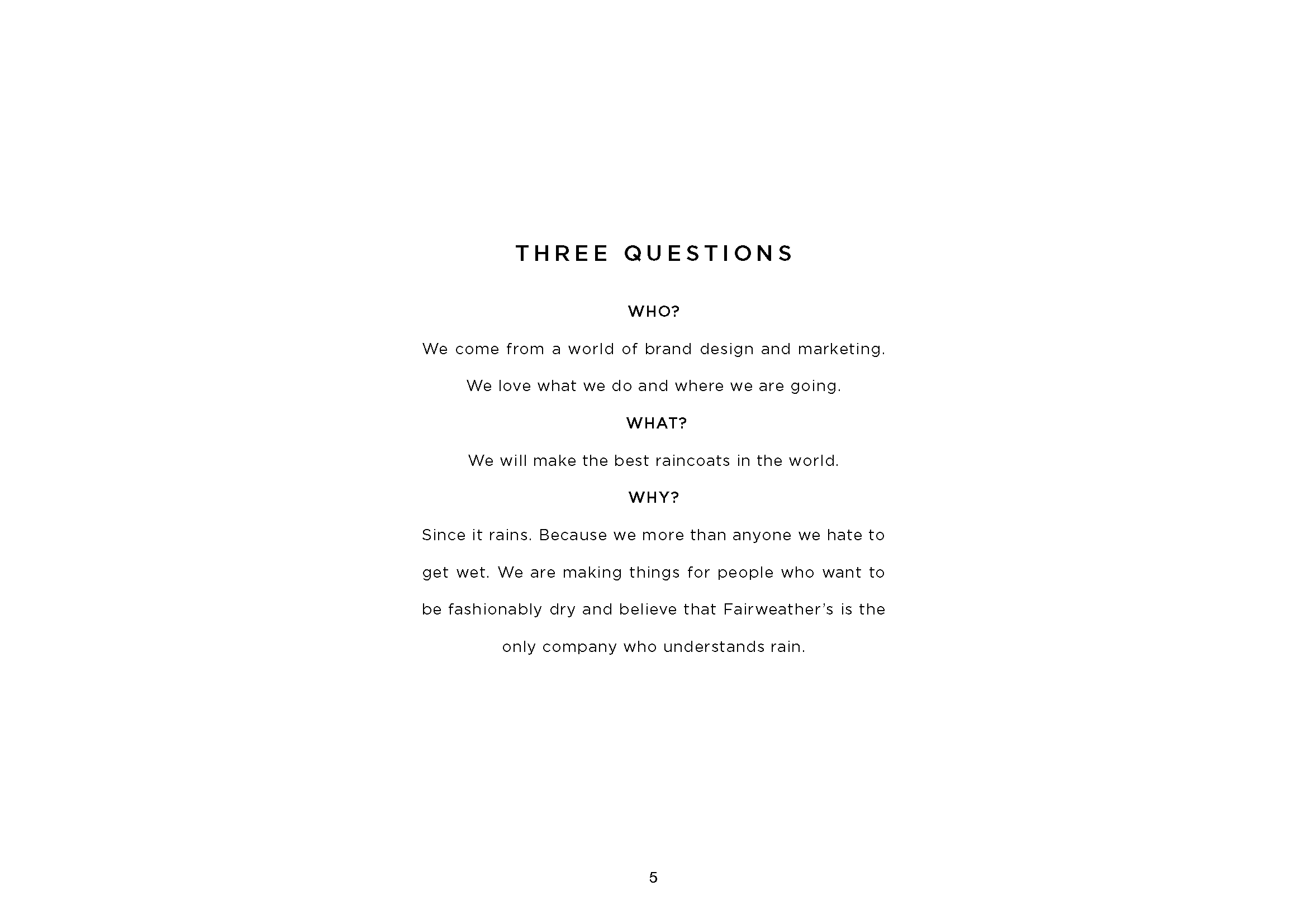 Fairweather's Brand Identity