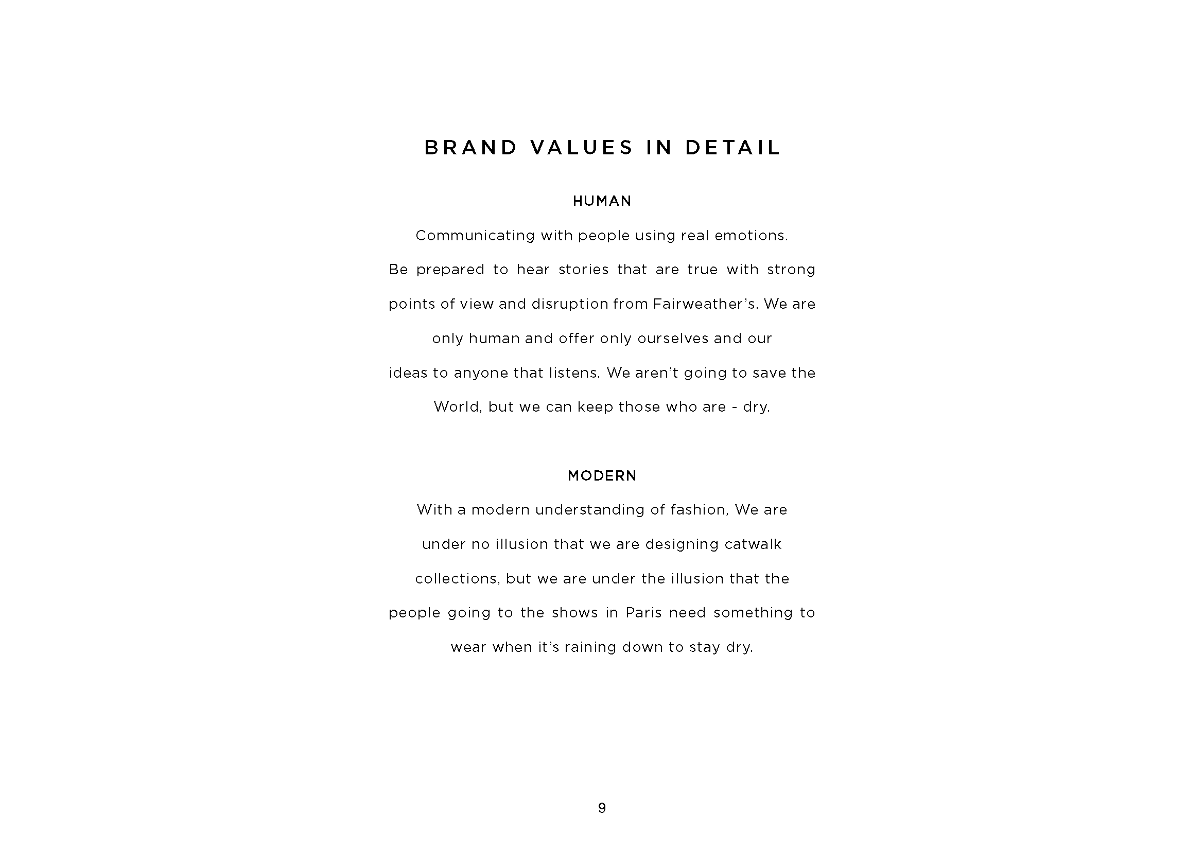 Fairweather's Brand Identity