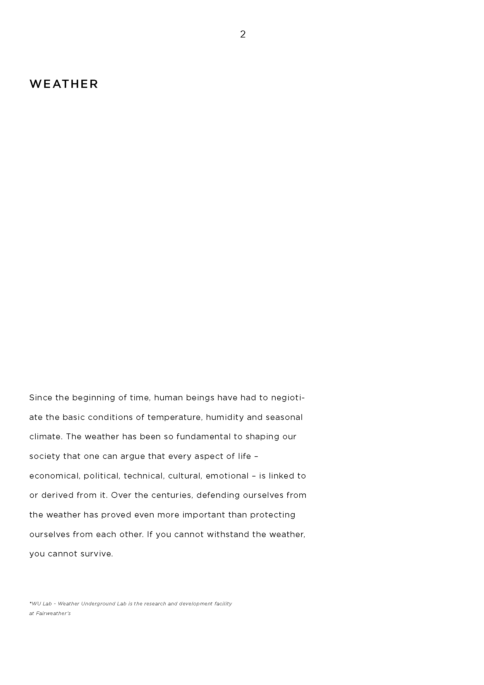 Fairweather's Brand Book