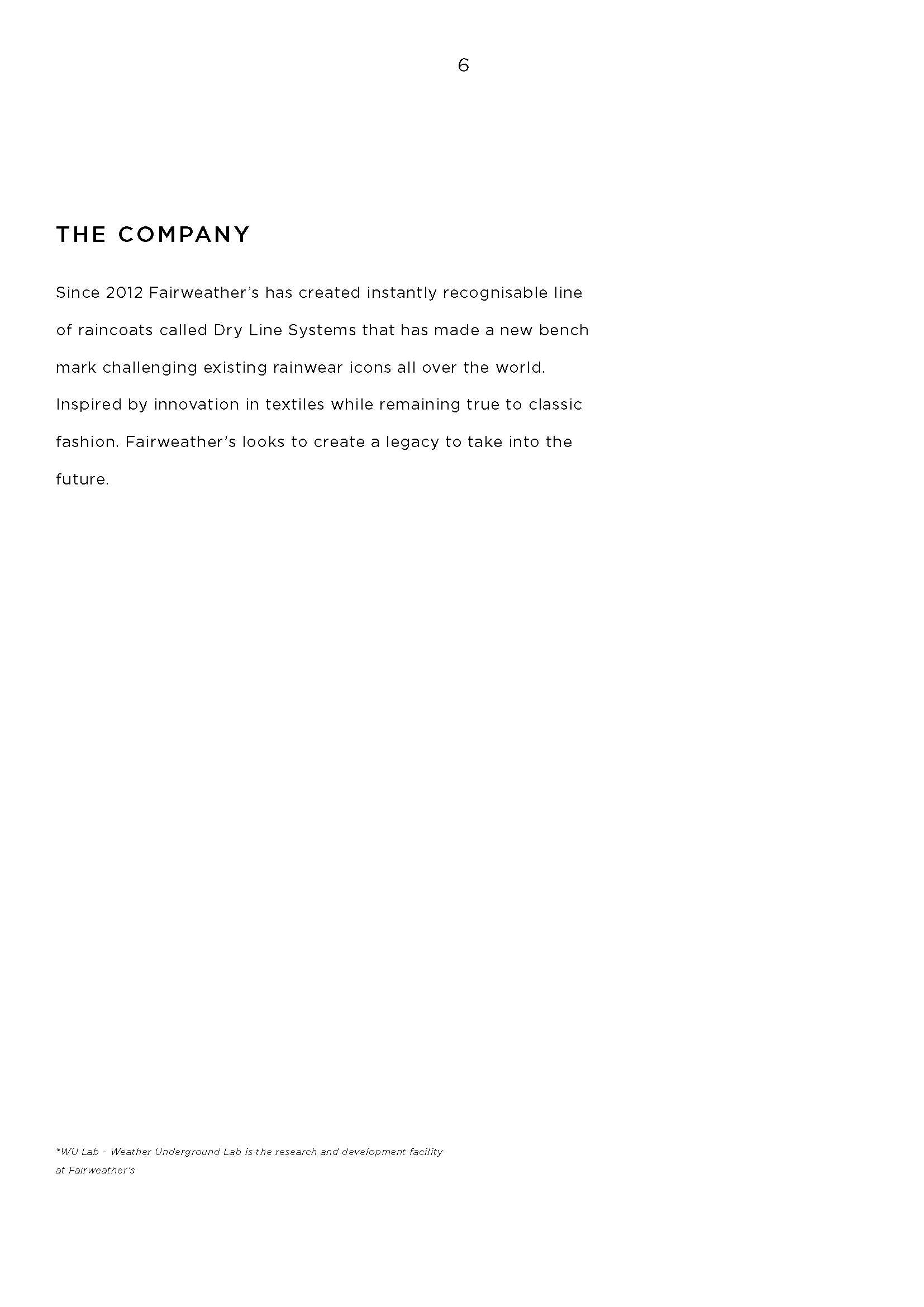 Fairweather's Brand Book