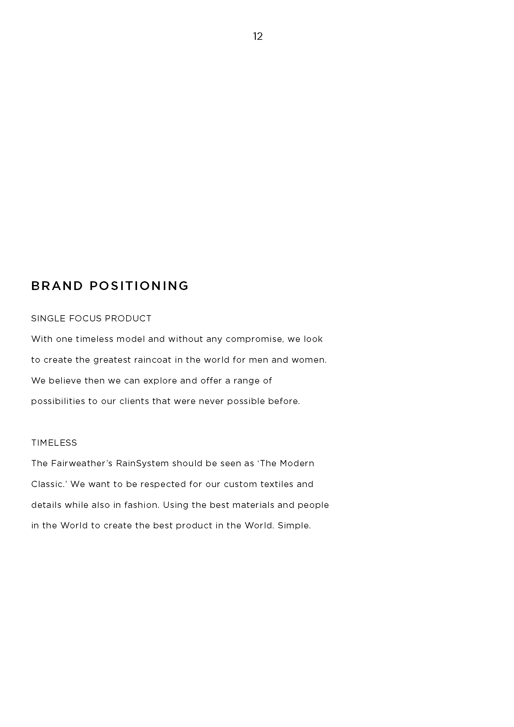 Fairweather's Brand Book