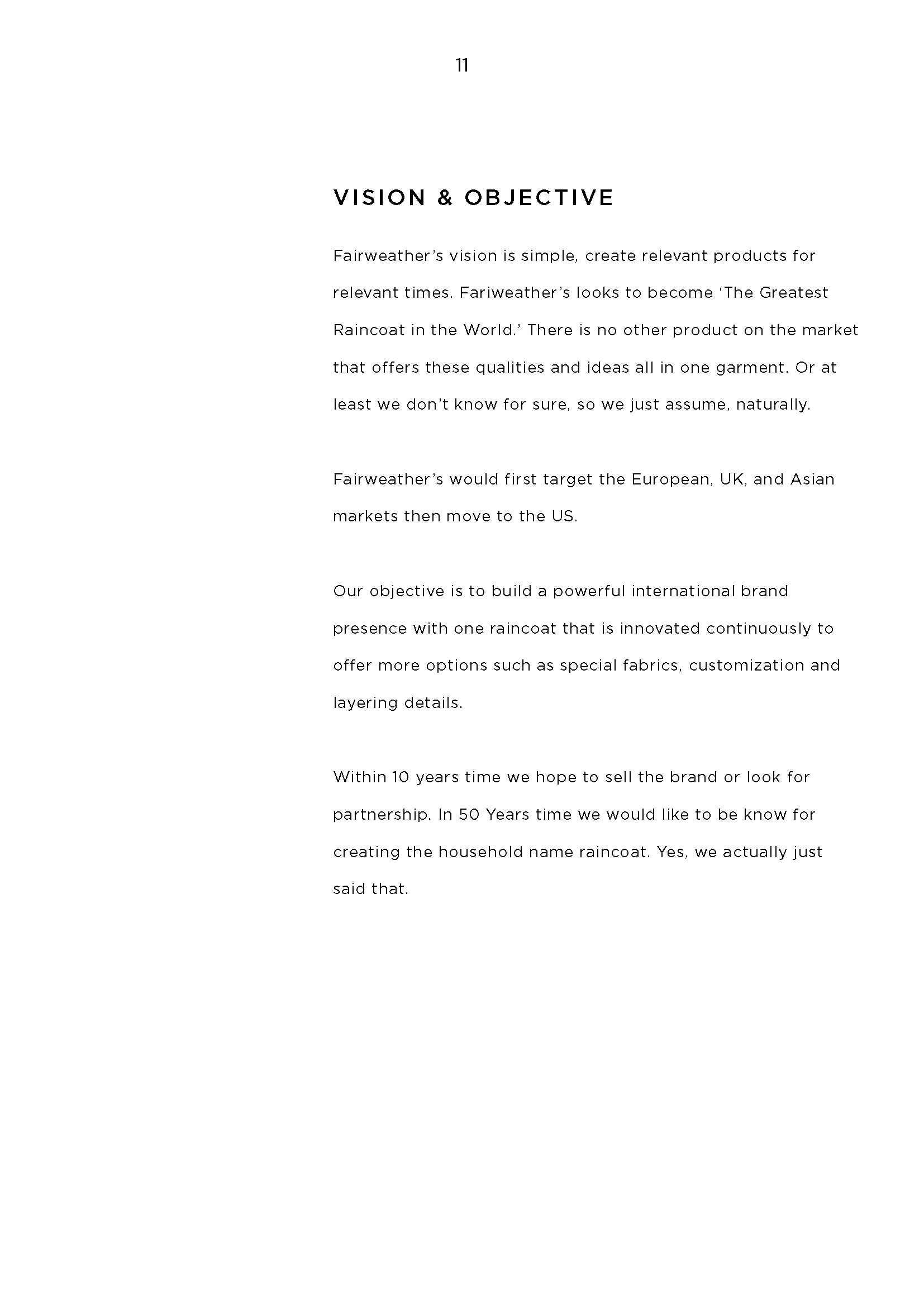 Fairweather's Brand Book