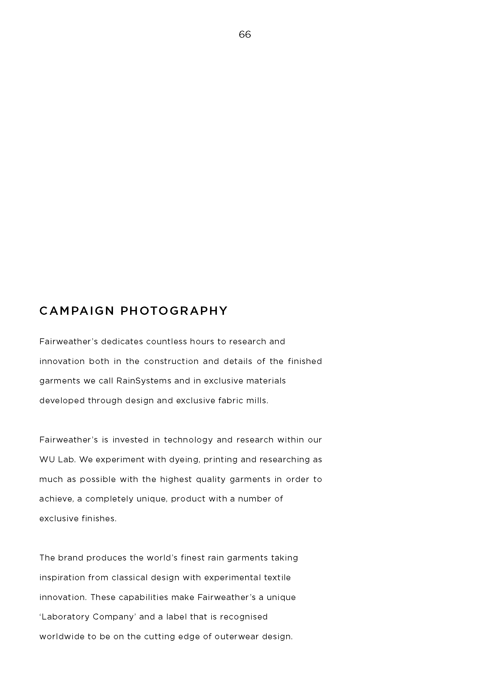 Fairweather's Brand Book