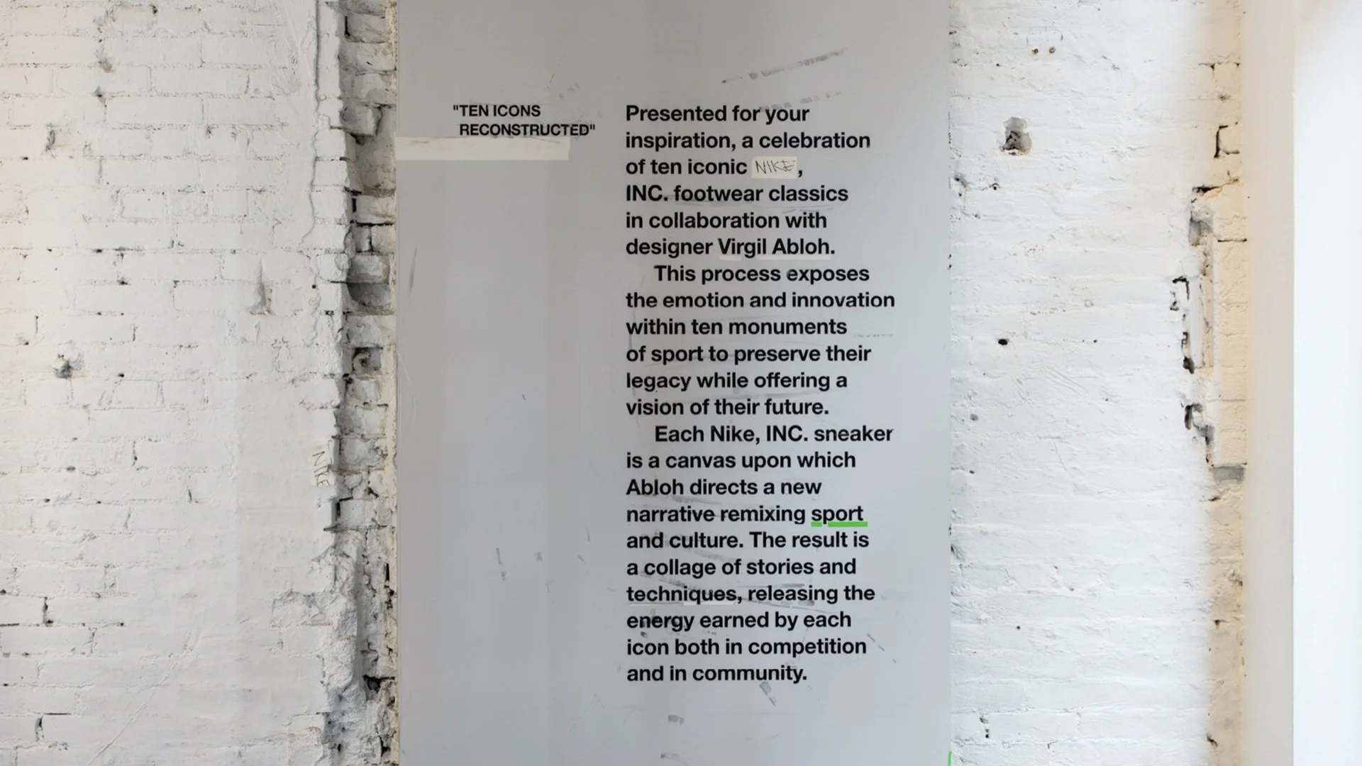 Nike c/o Virgil Abloh