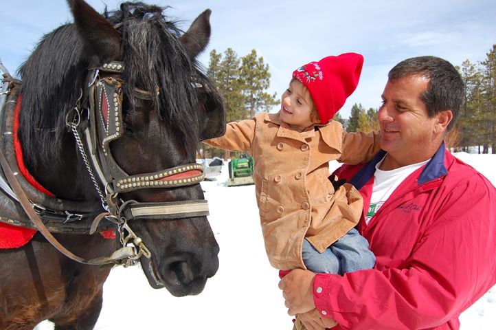 Thank you for Loving us! Black Beauty, Dwight Borges and granddaughter, Madeline.