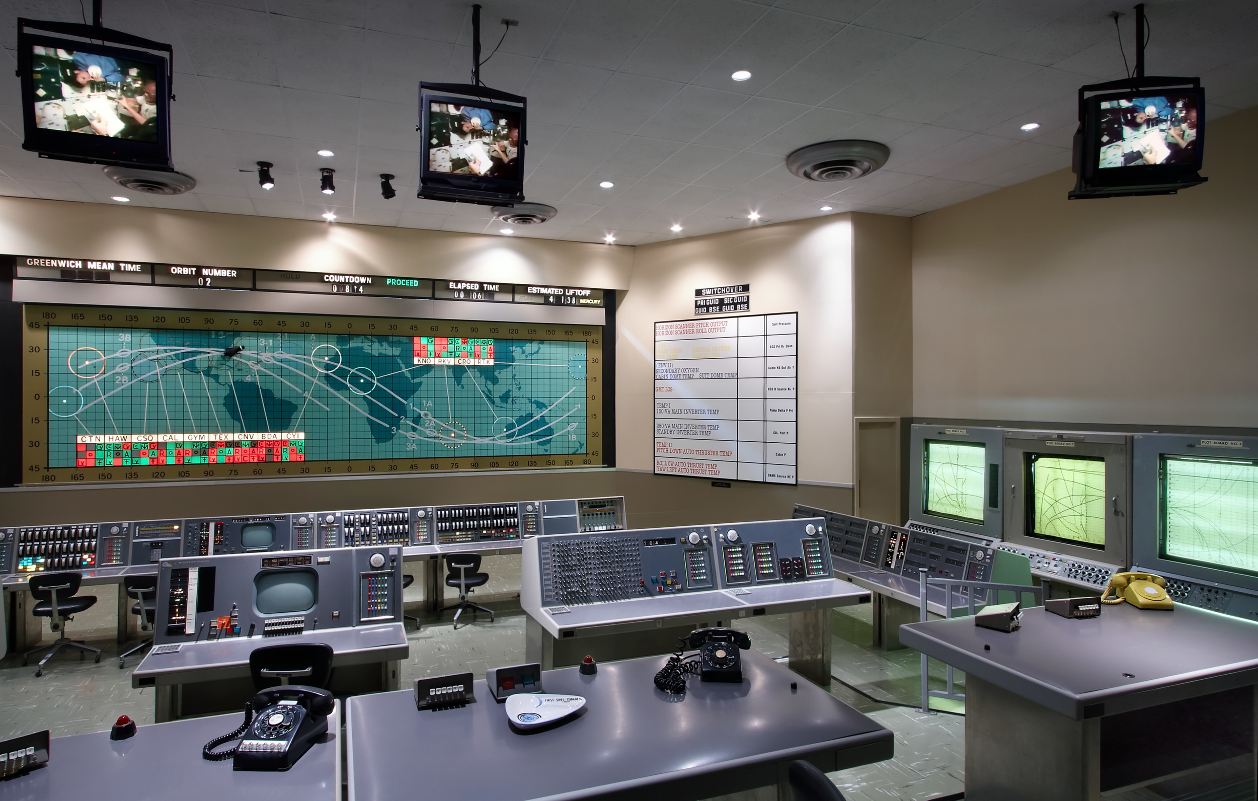 Early Control Room in KSC Visitor's Center