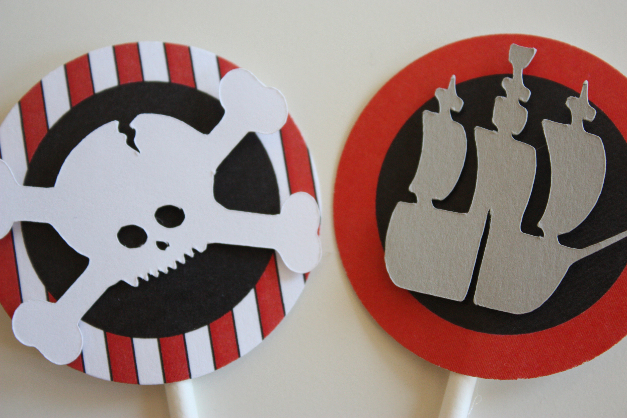Pirate Cupcake Toppers