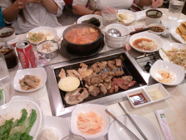 Family dinner, Korean style