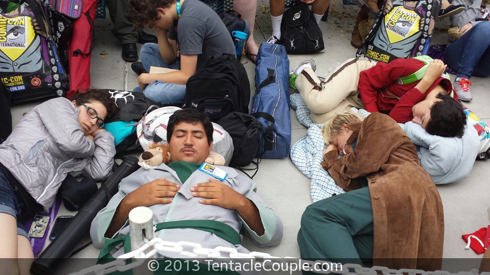 San Diego Comic-Con 2013 - Waiting for Ballroom 20 to open.