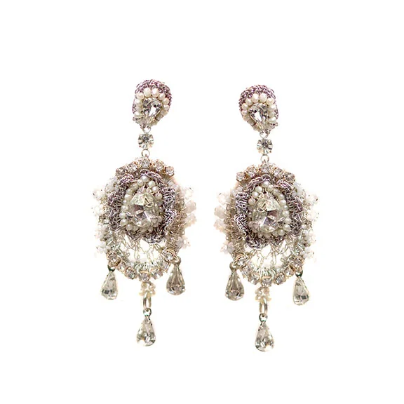 Statement Bridal Chandelier with Crystals
