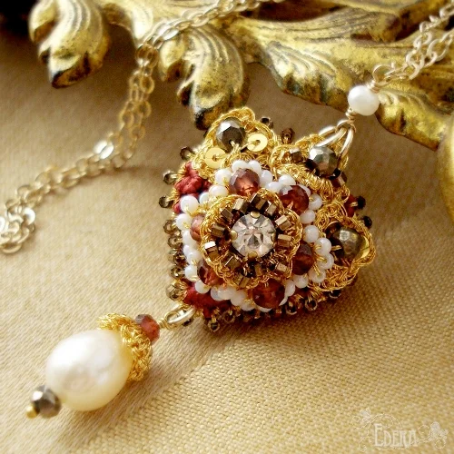 Juliette-Necklace-red-gold-heart-beaded-garnet-silk-pendant.jpg