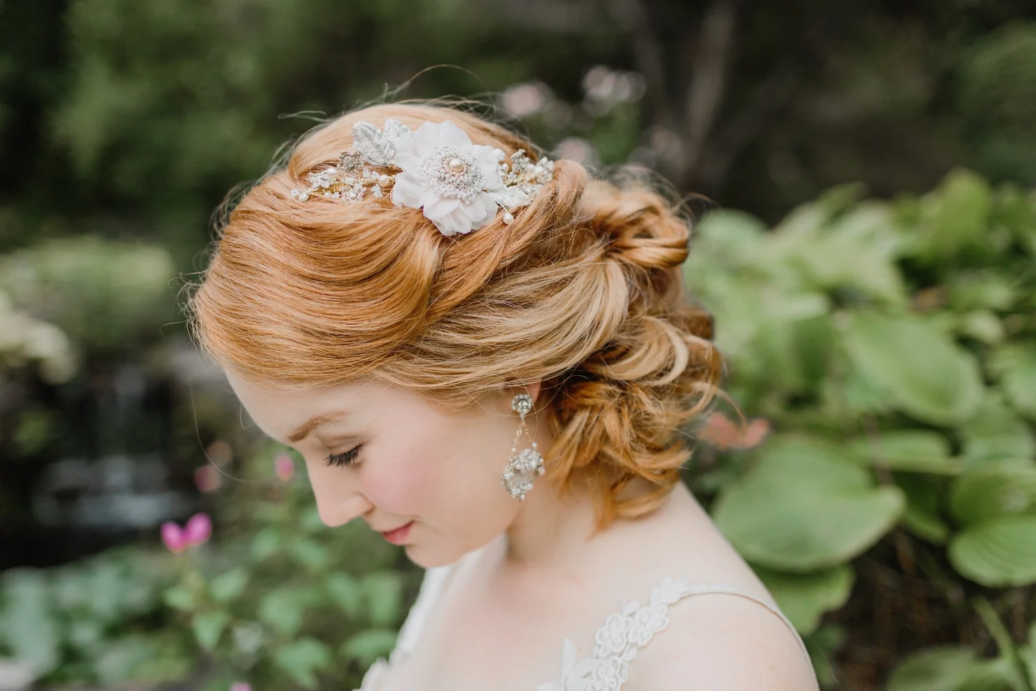Bridal headpiece | Wedding headpiece | Statement Hair Accessory | Blush Bridal Pearl Comb