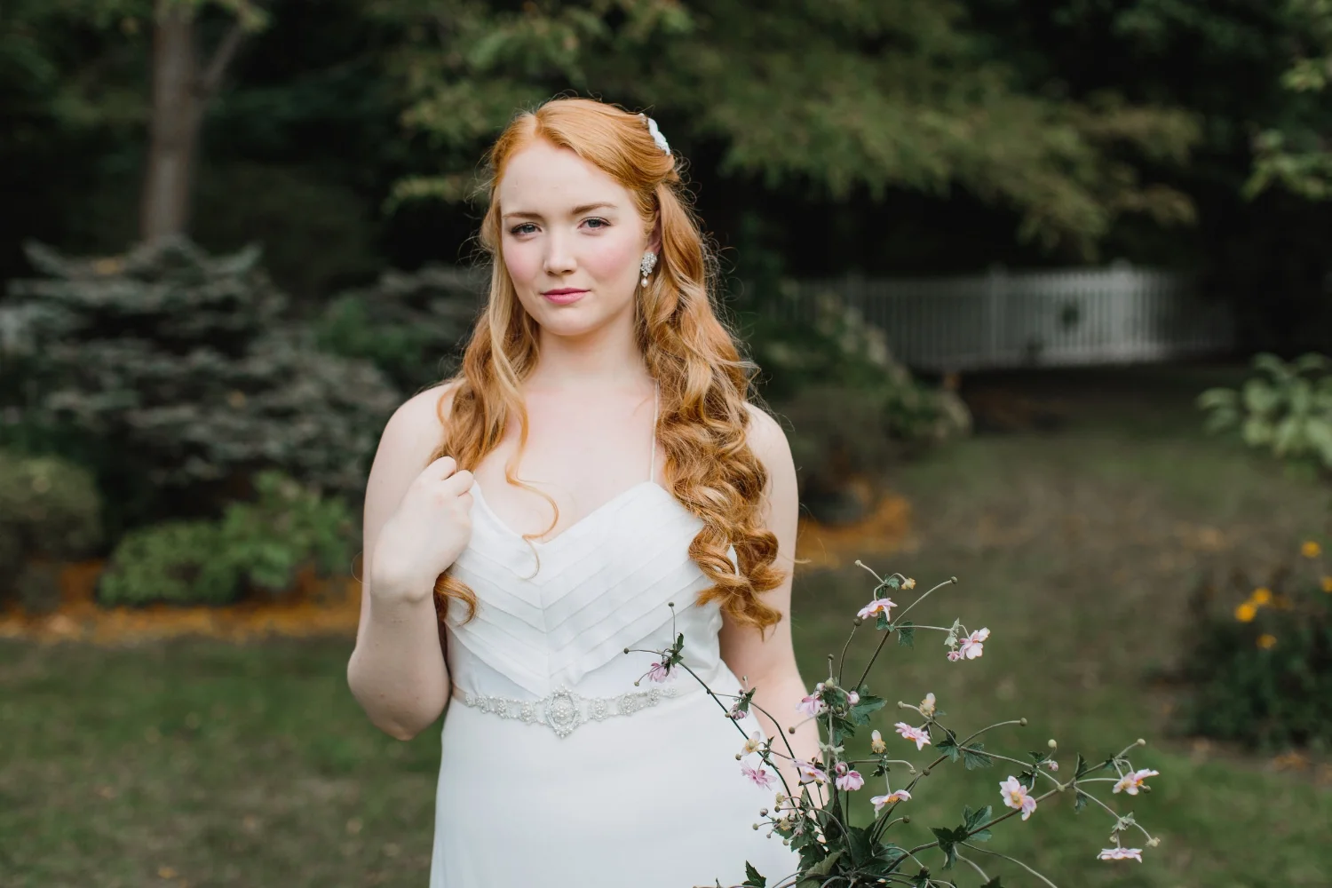 Silver & Cream Floral Lace Bridal Sash | Handmade Wedding Belt 