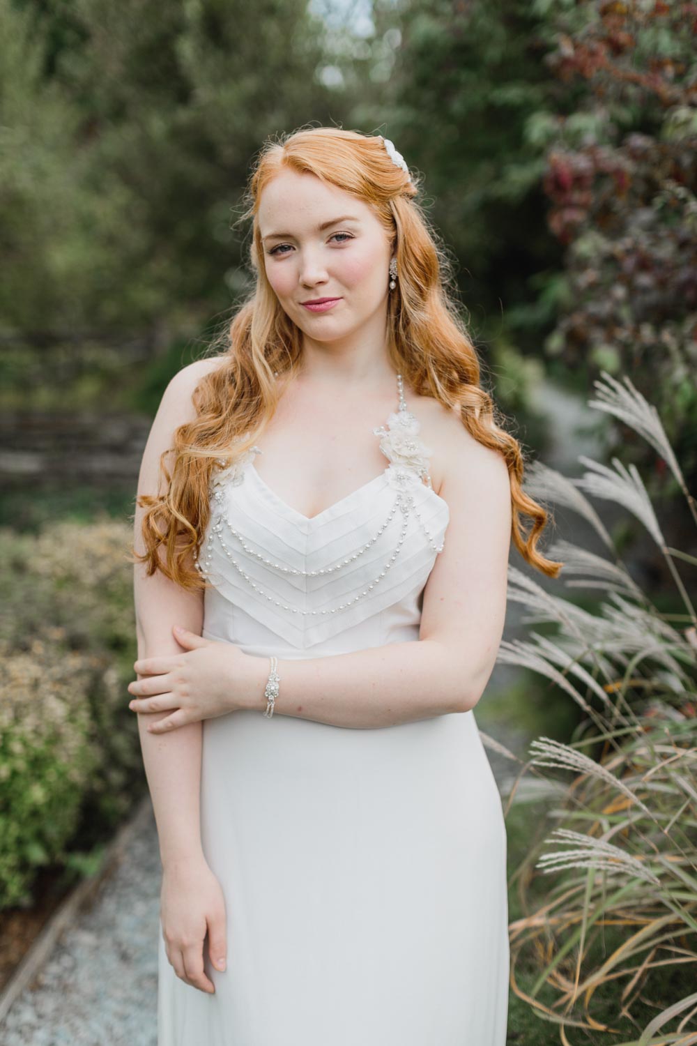   Camellia Bracelet &amp; Tea Rose Shoulder Necklace  