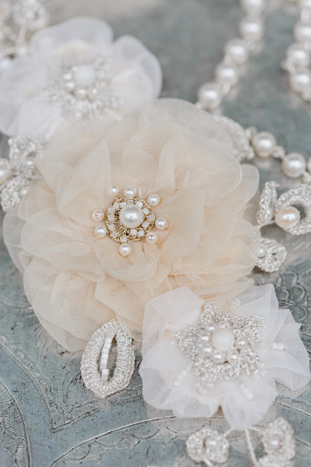Tea Rose Shoulder Necklace