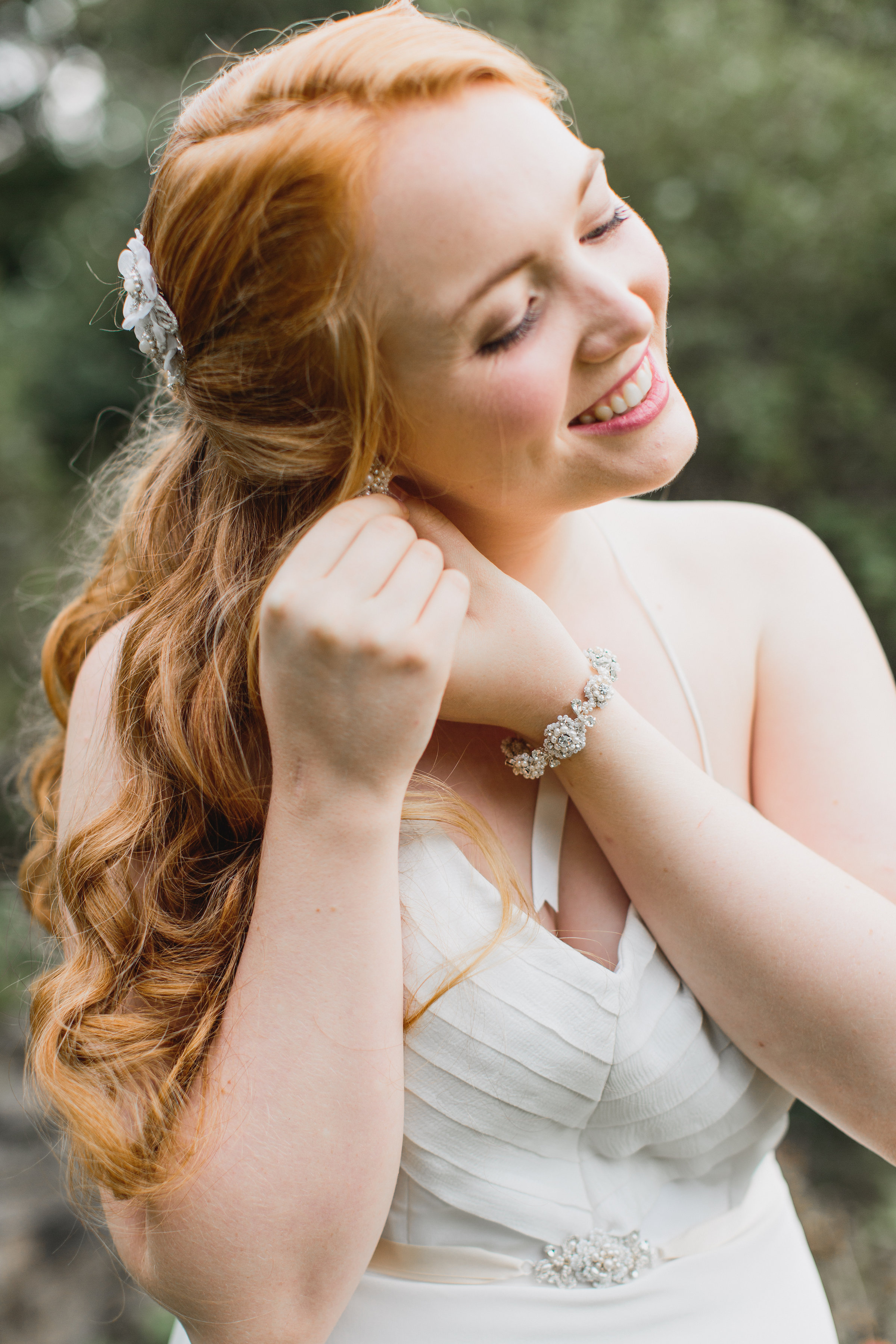   Myrtle Hair Chain, Gardenia Bracelet &amp; Orange Blossom Belt  