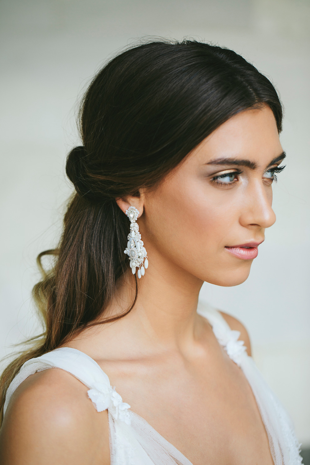 Højttaler aluminium Orient Pearl Wedding Chandelier Earrings | Boho Teardrop Bridal Earrings — Edera  Jewelry | Heirloom Lace Wedding Accessories