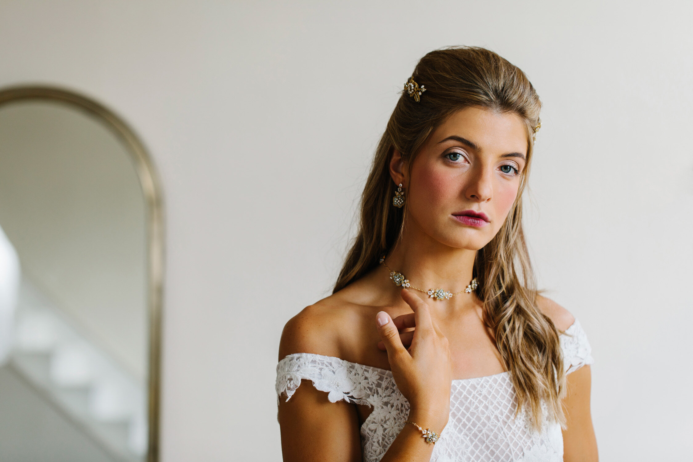   Trianon Hair Pin, Hyacinthe Earrings and Choker  