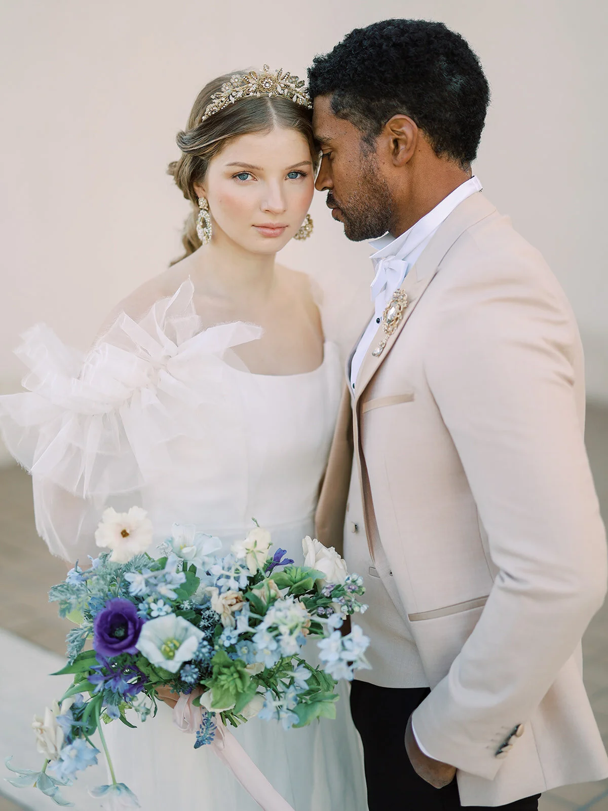 Opulent Bridgerton-Inspired Bridal Editorial Featured on Style Me Pretty