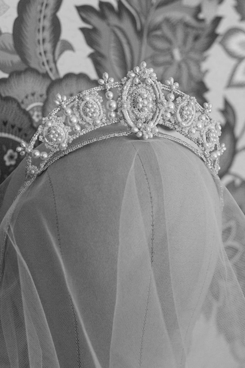 Primrose Tiara — Edera Jewelry  Heirloom Lace Wedding Accessories