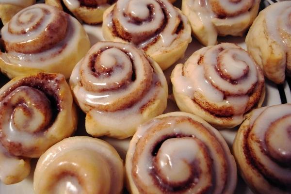 Only the favorite gets extra of Nonnie's sweet rolls.