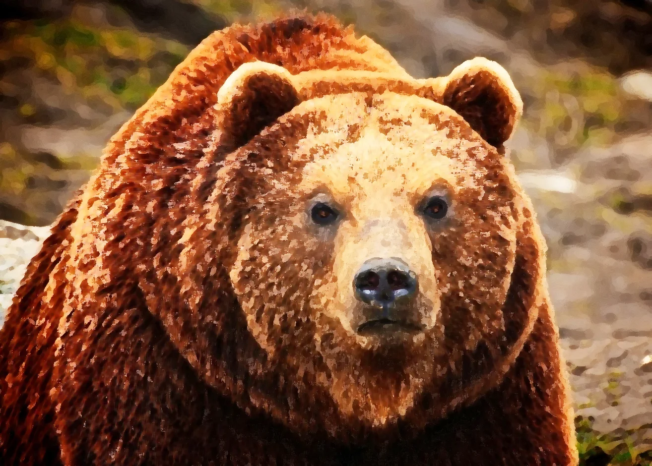 Grizzly 24"x48". Fine Art Photography on Plexiglas. & Printer's Proof Available 24"x48" framed. 