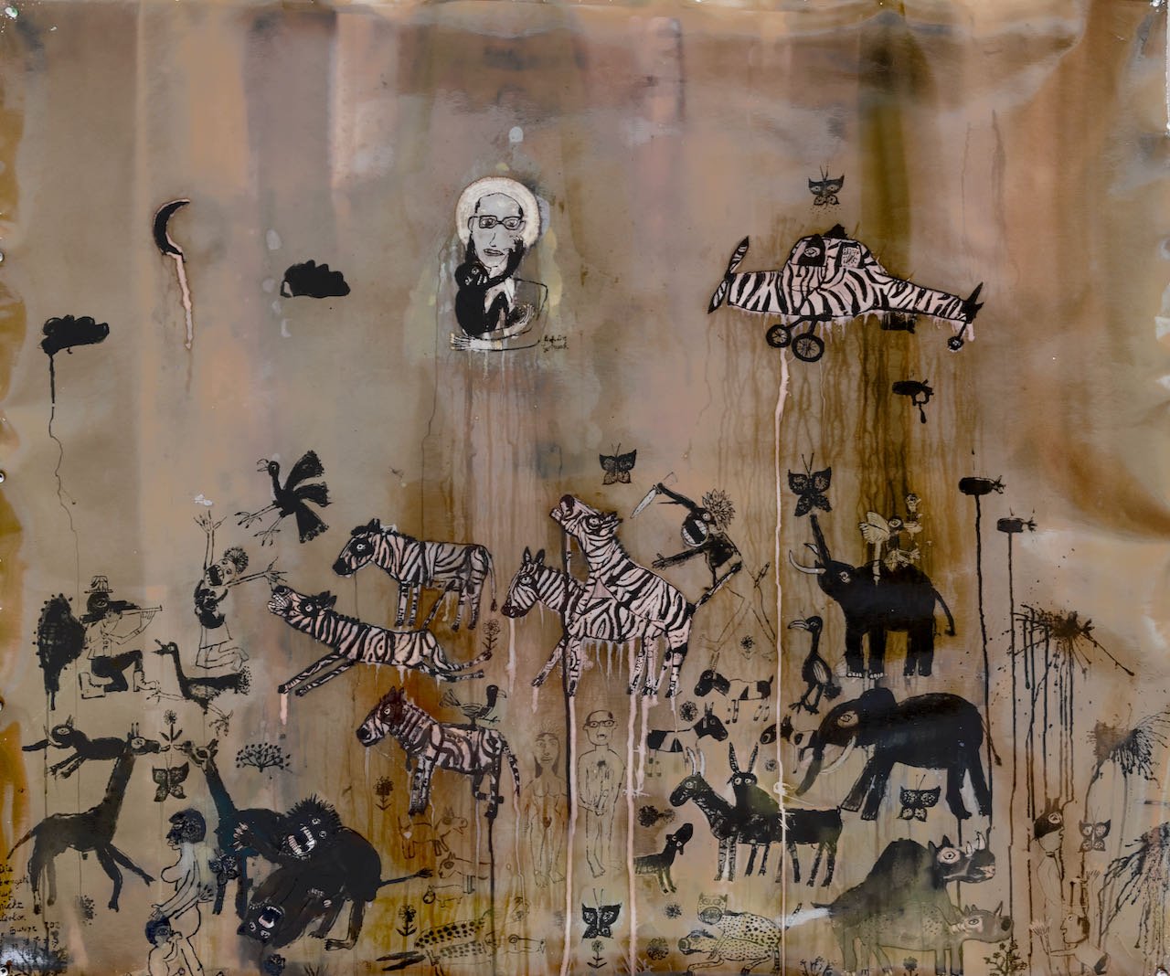 ‘Die Serengeti darf nicht sterben’ ( The Serengeti must not die) 2021. Customized silver gelatin photographic paper, 42x56”