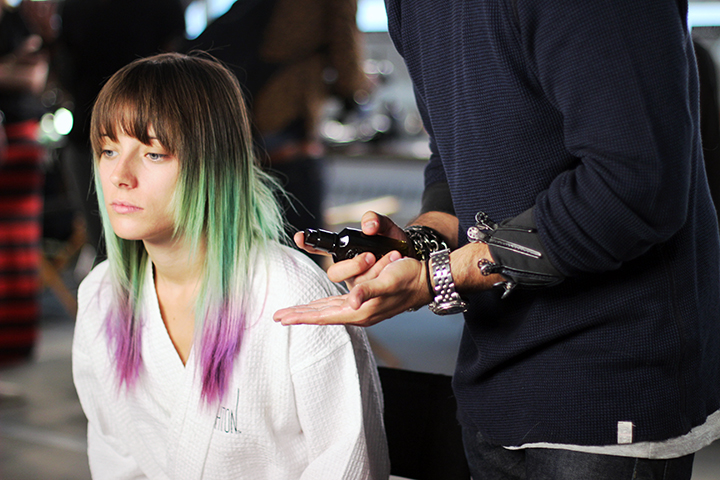 HOUGHTON | NEW YORK FASHION WEEK | RTW SPRING 2015 Key Hair: Adam Markarian for Brian Bantry Photo courtesy of Oribe.com
