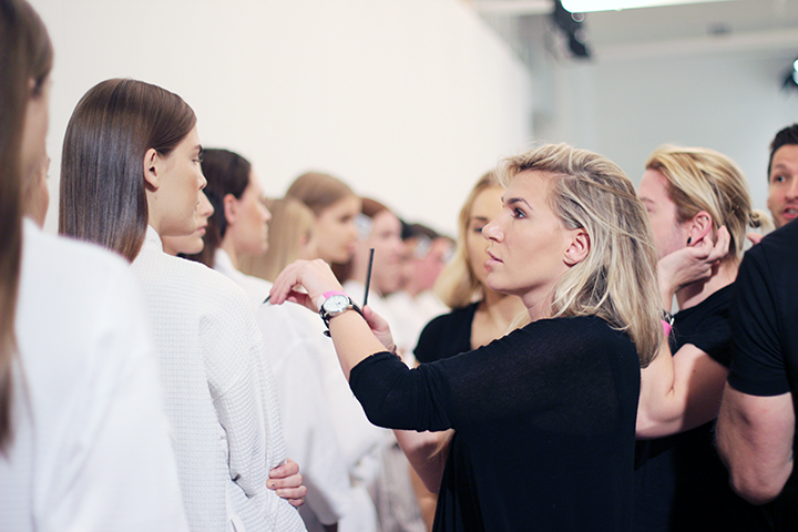  HOUGHTON | NEW YORK FASHION WEEK | RTW SPRING 2015  Key Hair: Adam Markarian for Brian Bantry  Photo courtesy of Oribe.com 