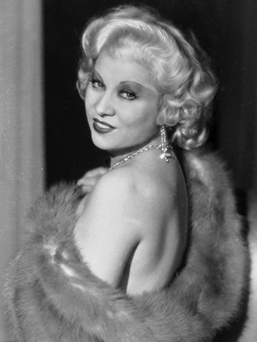   Mae West (1930s)   “She redefined the early century ‘Hollywood Blonde’ because she wasn’t an innocent, doe-eyed ingénue. She was bold and sexy with the gift of incredible comic timing. Her platinum tresses only emphasized this rare and powerful com