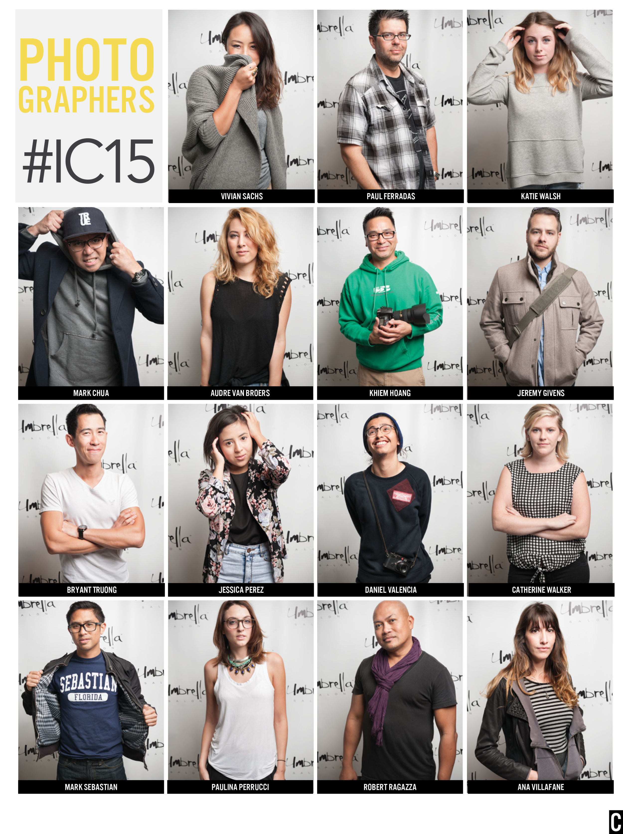 #IC15 PHOTOGRAPHERS
