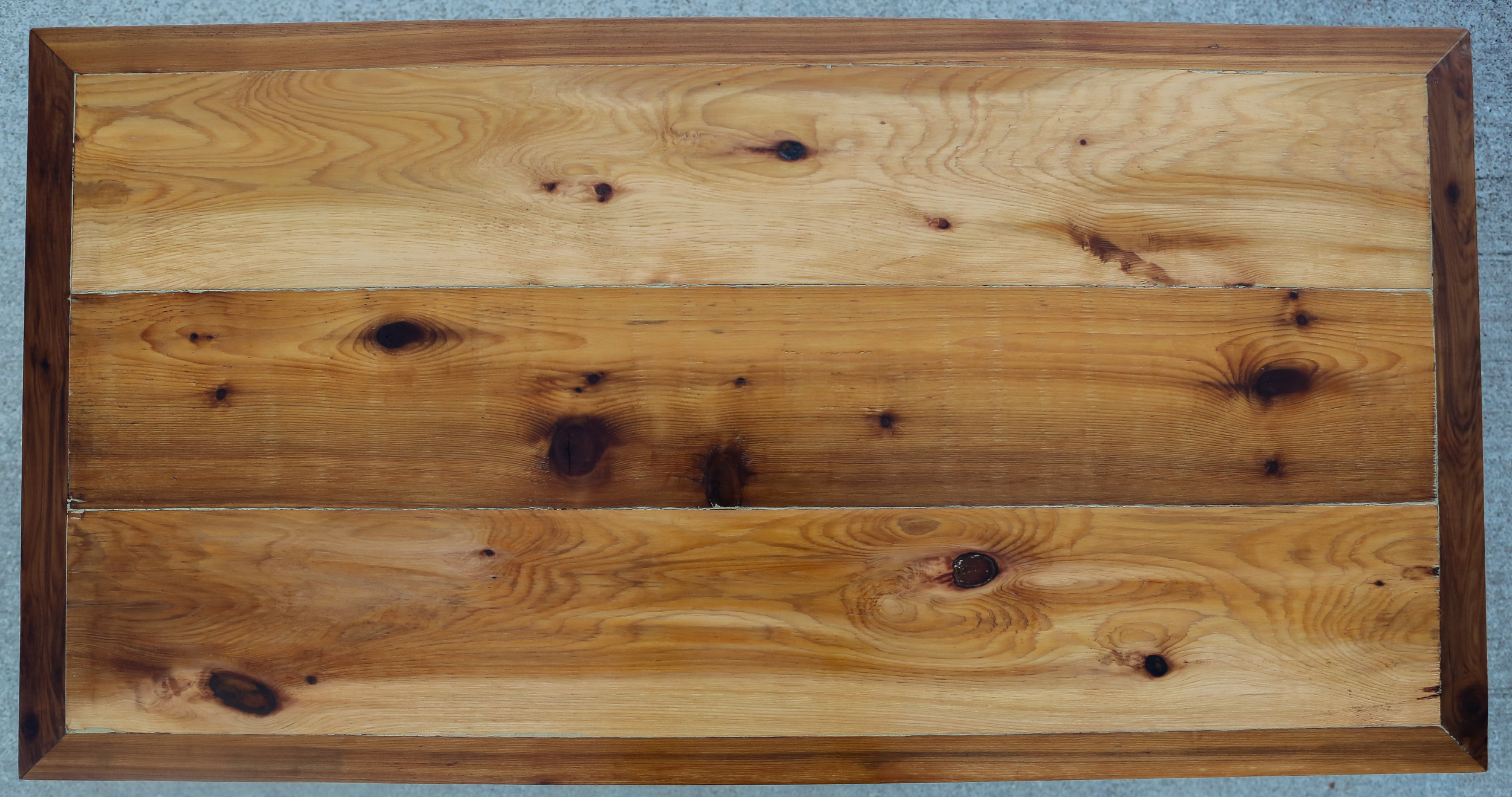 Final desk top dimensions were 26.5 X 51.5 inches.