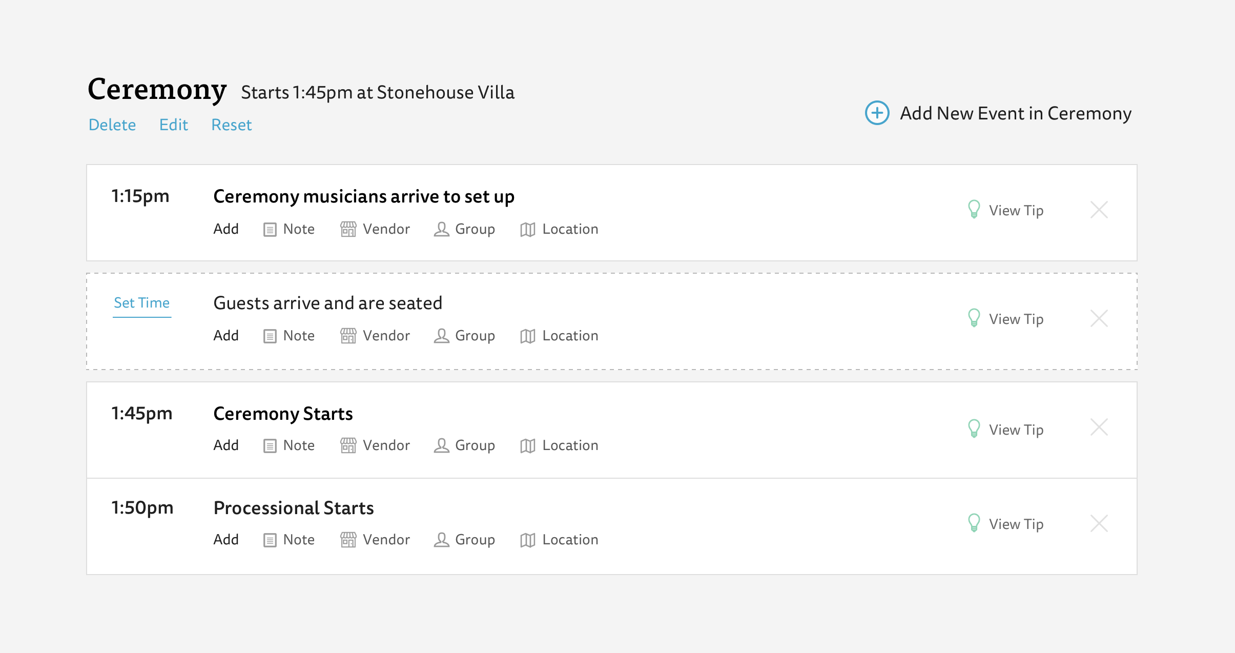 Later iteration of timeline editing