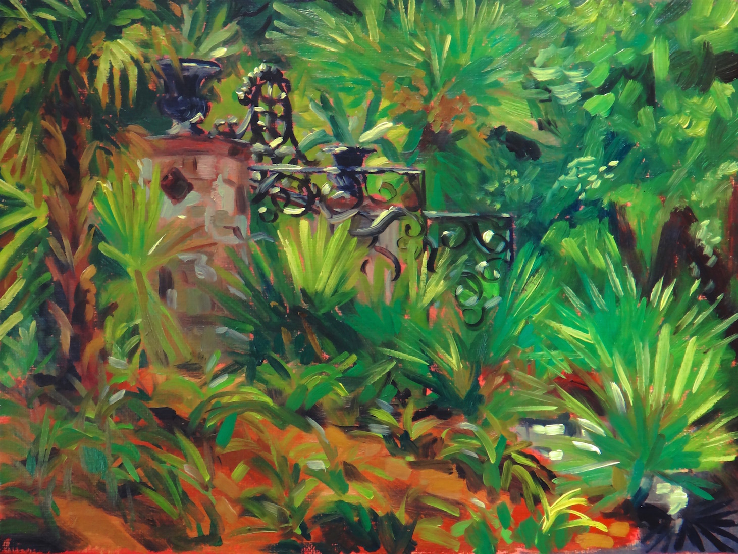  "Bright Morning" Plein air, oil on canvas board, 2015.