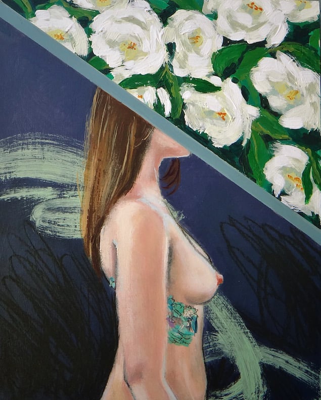 "Searching" acrylic on wood panel. 2016.