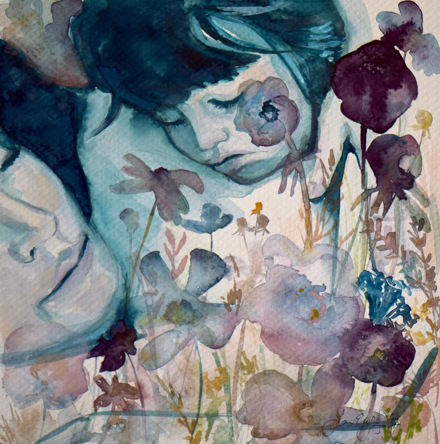 Meet the Hedonists. Watercolor on paper, 2017.