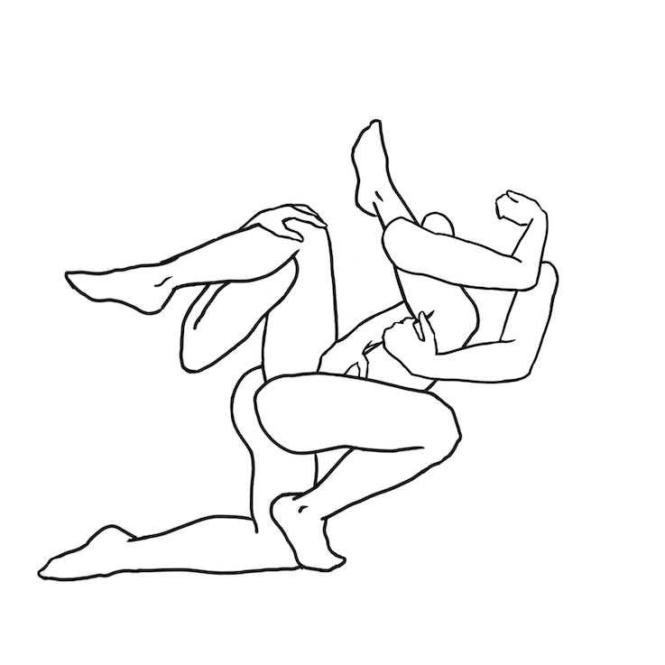 “Positions” digital illustration, Lauren Elyse S. 2019