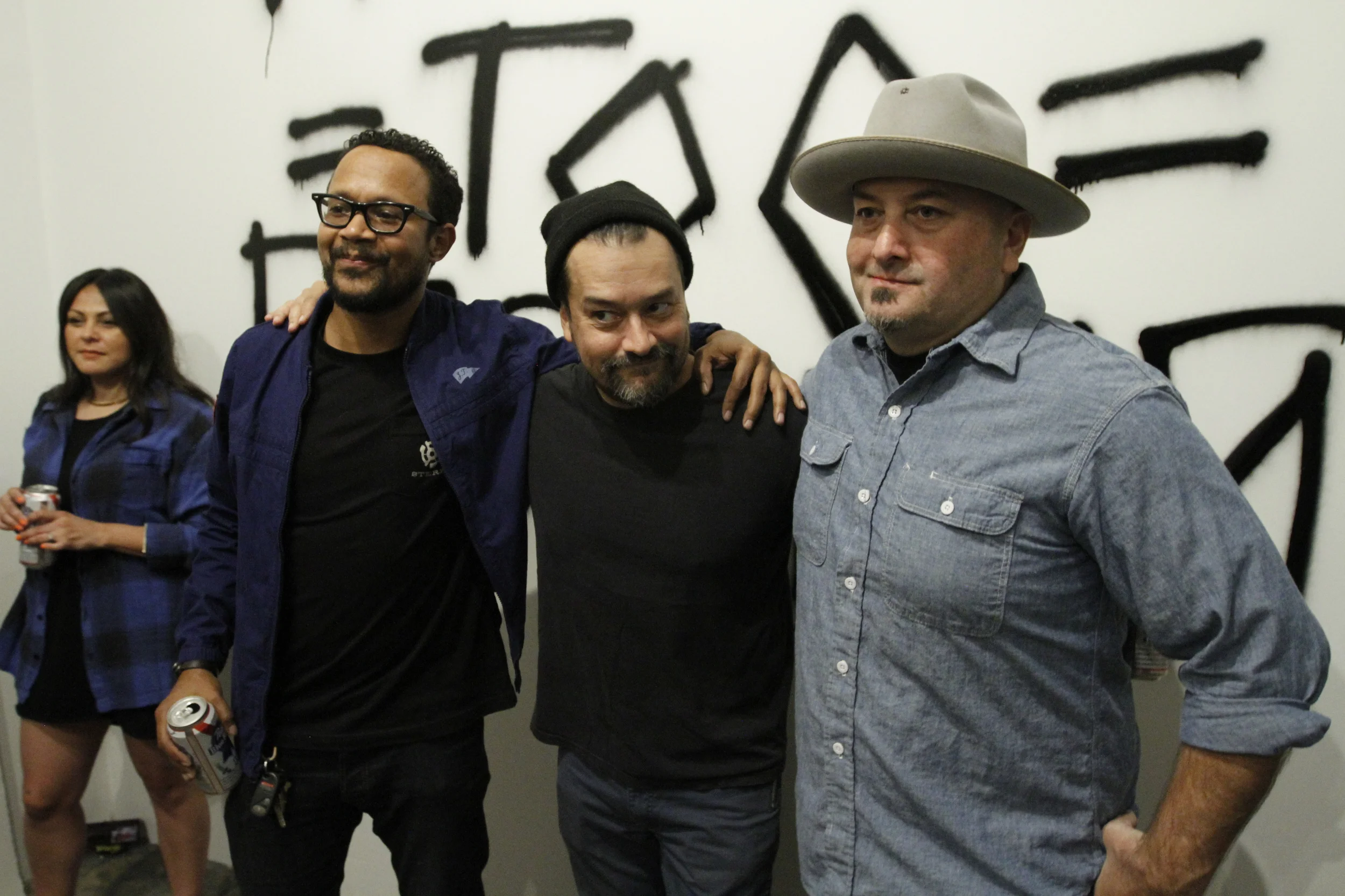 Chris Pastras and the Saiz brothers. Pic by Steven Andrew Garcia