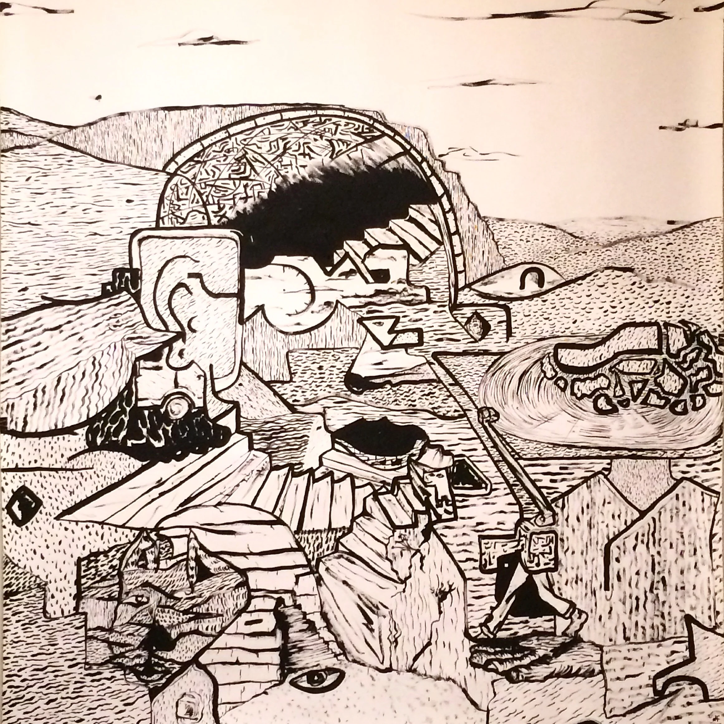 Alex Fatemi Record A Record, 2015 Acrylic on paper 48x 48 inches $480