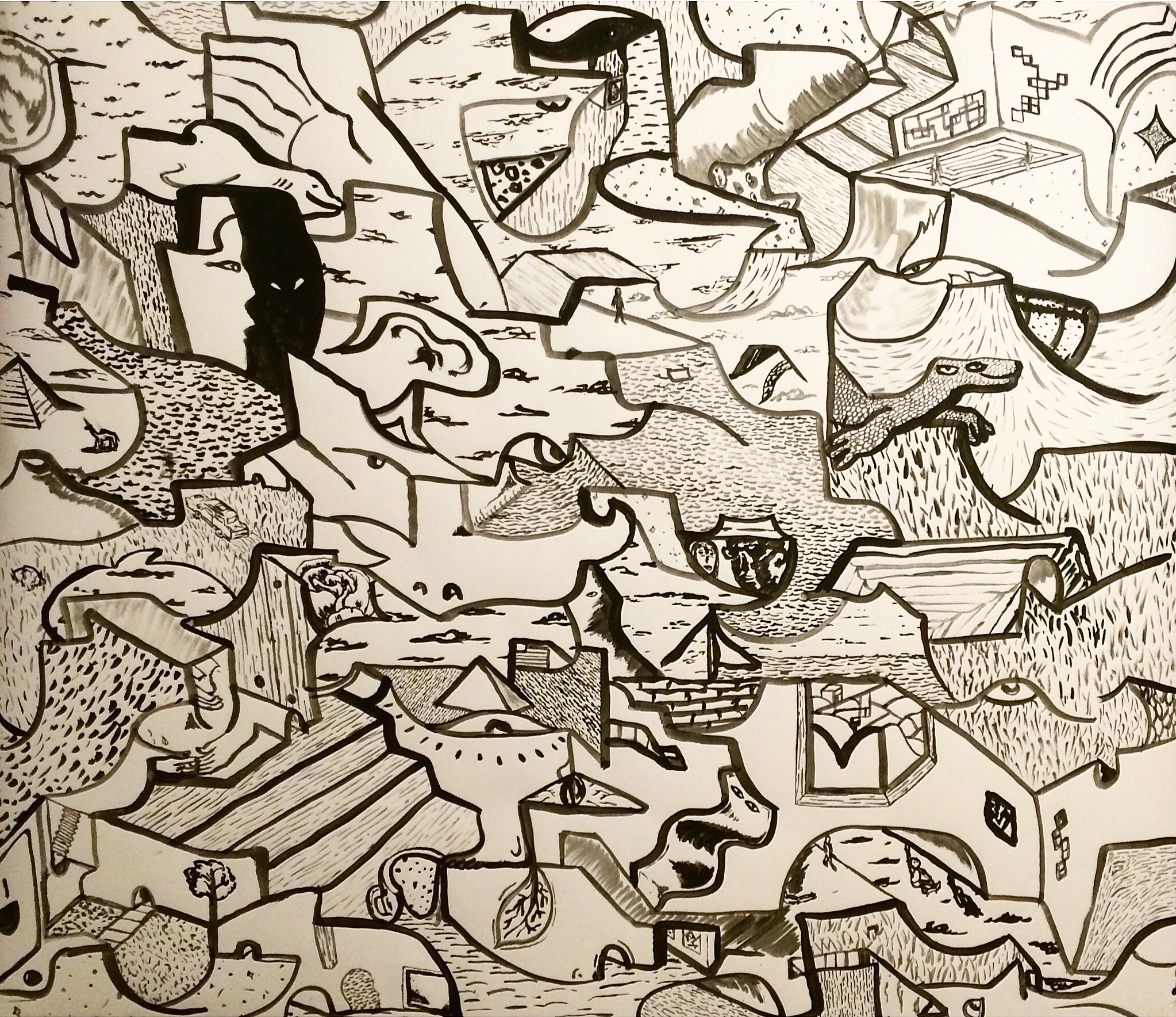 Alex Fatemi Living In The Fourth Dimension, 2015 Acylic on paper 24 x 24 inches $220