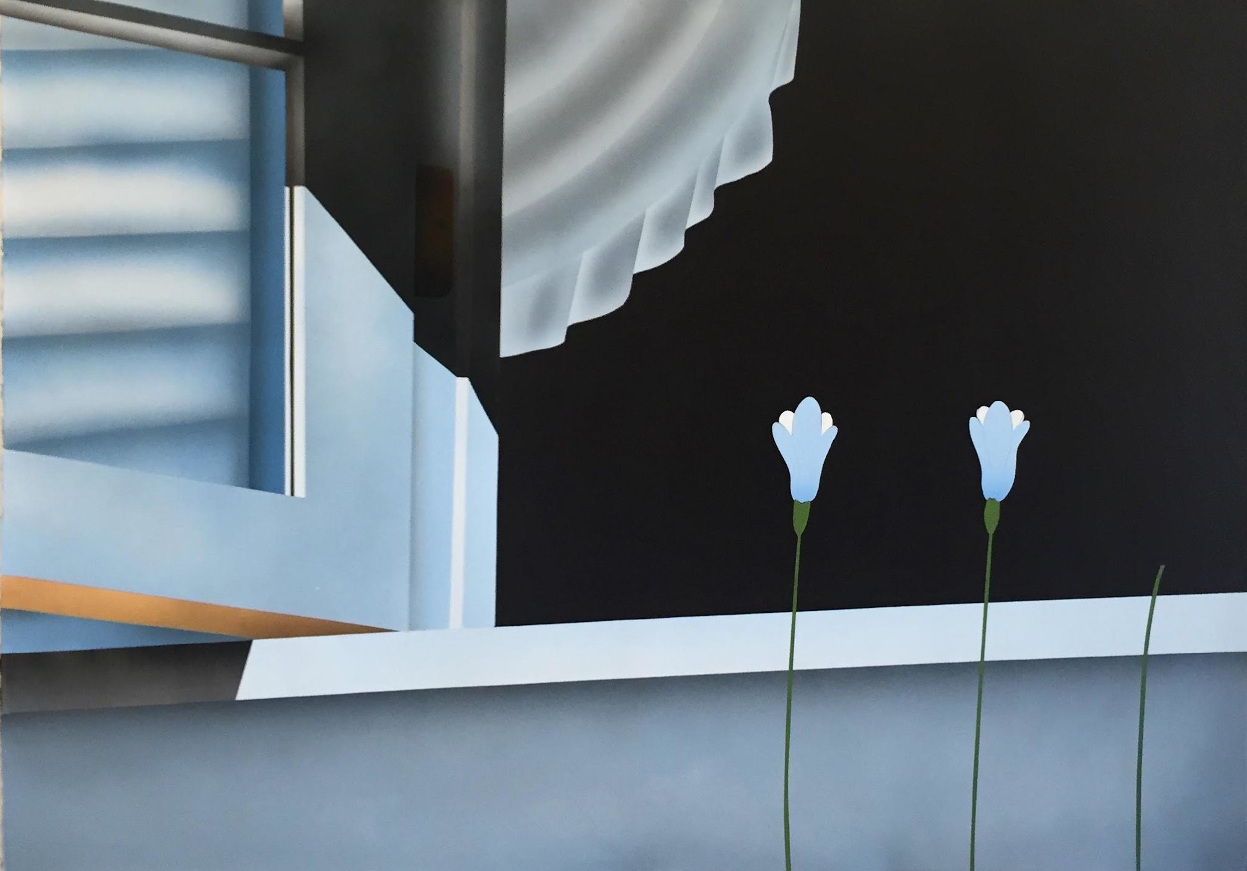 So Quick To Recover, 2017, Cell vinyl and airbrush on paper, 31 x 40 inches, SOLD