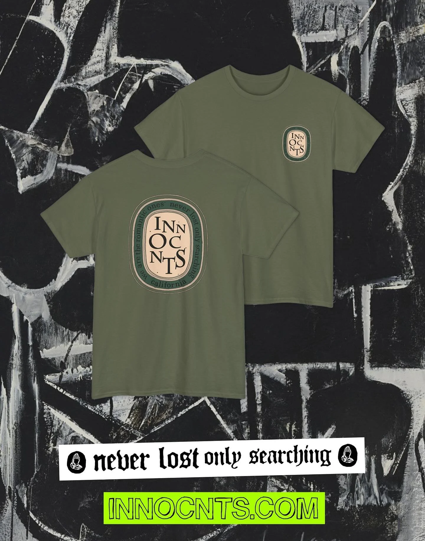 Pulling riffs from pop culture has always been part of the INNOCNTS library. Small enough they&rsquo;d never notice, but even if they did&mdash;means we cut through the noise. We don&rsquo;t skim the surface.

New gear just dropped, including one of 