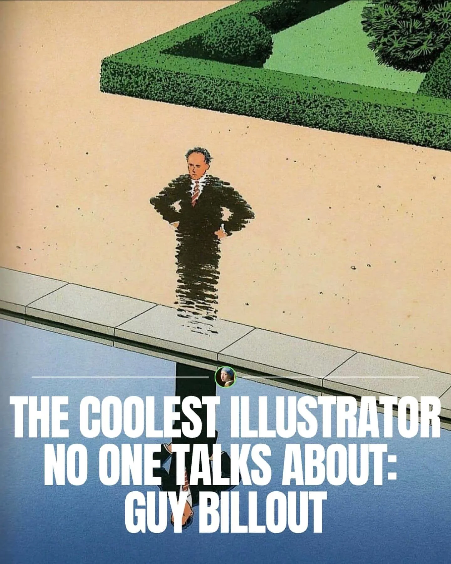 We keep coming back to Guy Billout&rsquo;s illustrations. At first glance they feel calm and precise, but there is always a subtle twist that makes the ordinary feel surreal. A small shift in space or perspective turns the whole image into something 