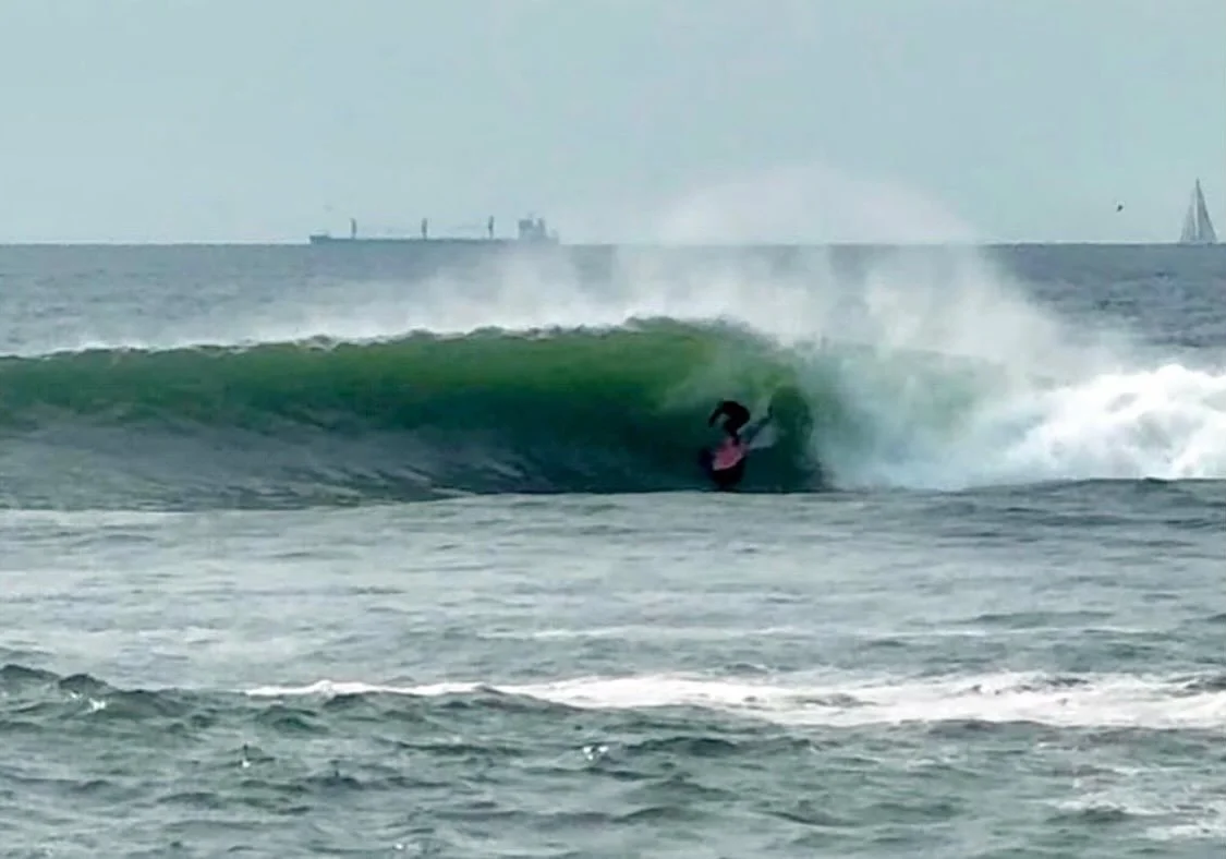 @omen_newport is one of the rare retail shops carrying and backing INNOCNTS. Shop owner, surfer/skater and local political activist @gnarcoticc, plugged in proper somewhere out in Rhode Island. Easy to see why Cheyne supports an independent brand lik