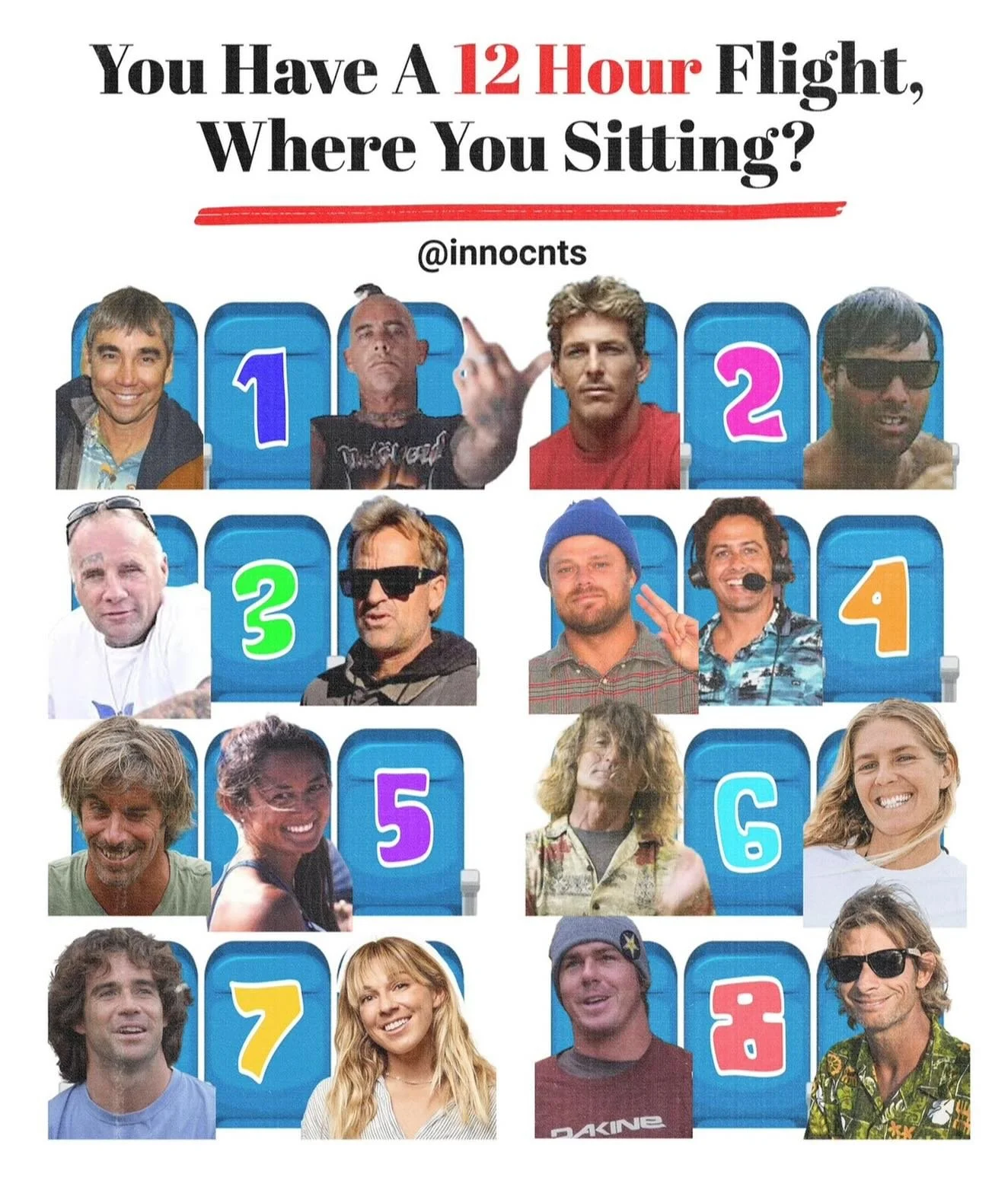 12 HOUR FLIGHT 

Center, aisle, or window, it&rsquo;s your call.

WHICH NUMBER SEAT YOU RIDING WITH?

⬇️ COMMENT BELOW ⬇️ 

#INNOCNTS