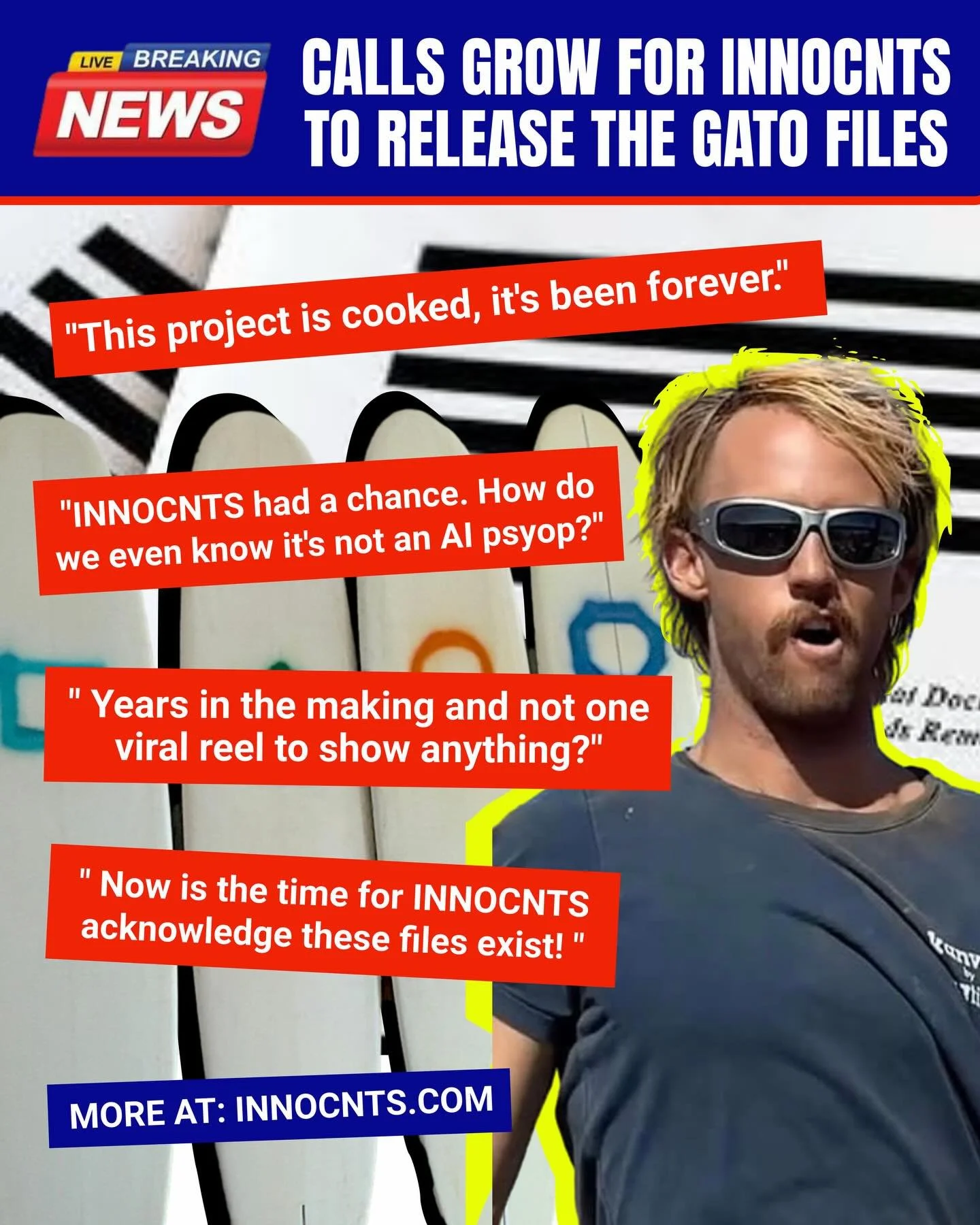 PROOF OF LIFE. Yes despite pushback, the INNOCNTS LOG STUDIES with @gato_son will be released after all files are documented and reviewed accordingly. A very GOOD PROJECT. A STRONG PROJECT. People have remarked WE RIPPED OFF &ldquo;STAB IN THE DARK&r